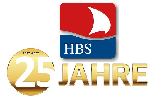 HBS Logo und Schriftzug 25 Jahre