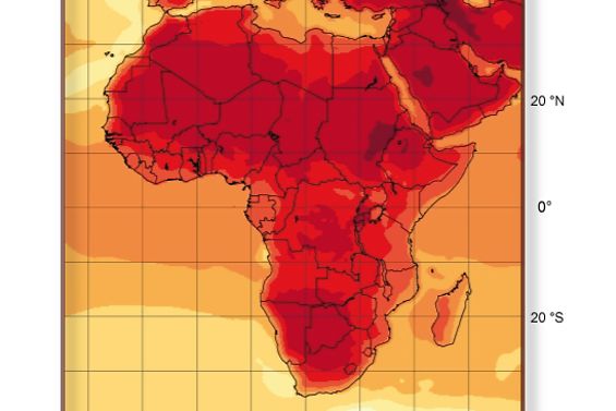 Afrika temp 2100