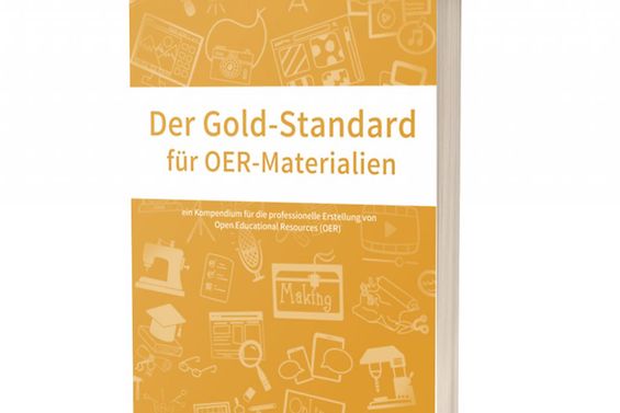Buch-Titelseite: Der Goldstandard für OER-Materialien