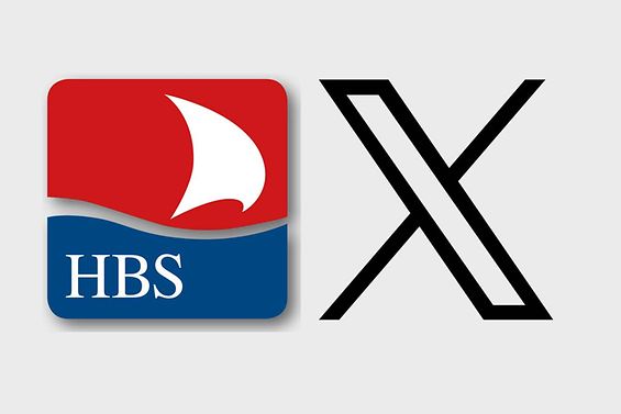 Logo HBS und Logo Twitter