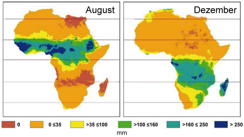 Niederschlag in Afrika 1983-2020