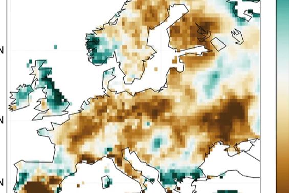 Niederschlagsdefizit Europa 2018 und 2019 T