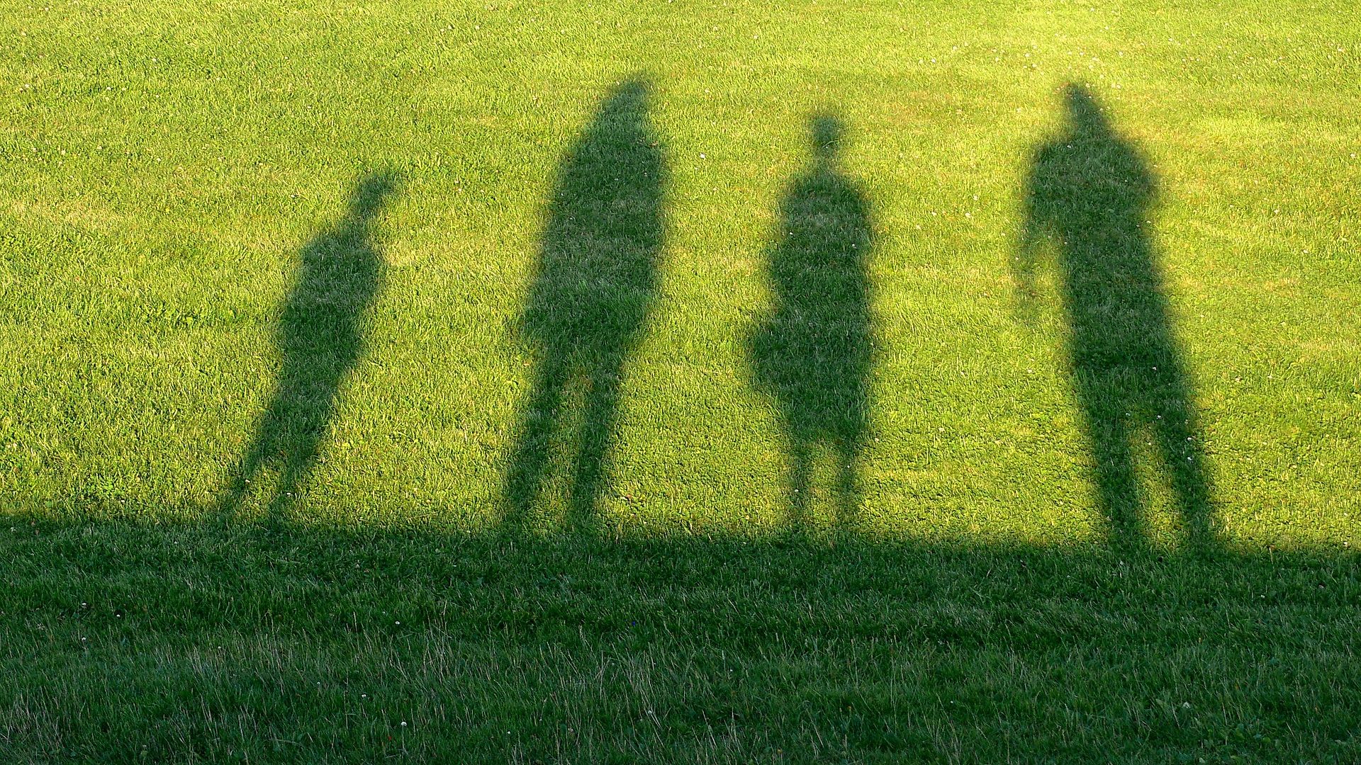 Schatten von Menschen