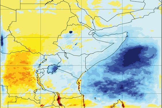Ostafrika Niederschlagsänderung