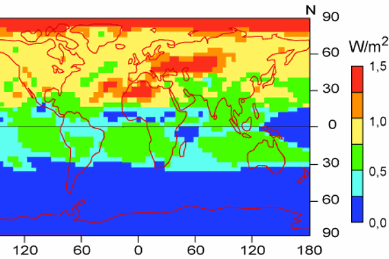 Ozon Troposphäre geographisch